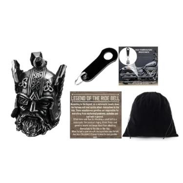 Imagem de KMA Est. 2005 THE RIDE BELL Guerreiro Irlandês Celta com Gancho Preto Motocicleta Lucky Charm Biker Luck Gift