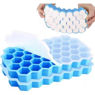 Imagem de Forma de Gelo de Silicone Colméia com 37 Cavidades