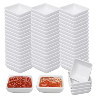 Imagem de TANEMUDO 52 tigelas para imersão, 85 g, prato de condimentos a granel para cozinha, restaurante, churrasco, molho, copos, copos de molho de soja para festa e acampamento