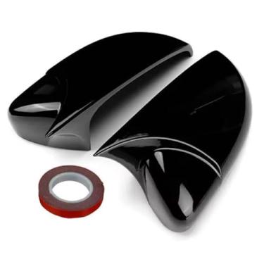 Imagem de 2 peças para VW Golf 6 MK6 GTI R20 GTD 2009-2013 acessórios capas de espelho retrovisor externo automotivo automotivo ABS - preto carbono