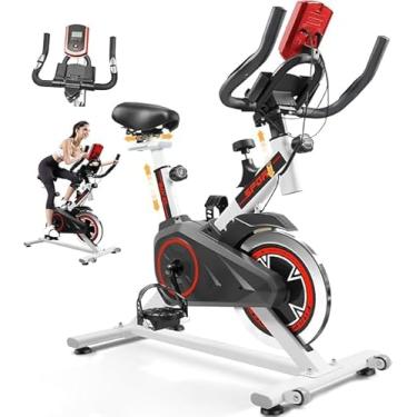 Imagem de Bicicleta Ergometrica, Bicicleta Estática, Preta, 7 Níveis de Resistência, Tela do Console, Assento e Alça Ajustável, Monitor Digital, Silenciosa Ajustável - Suporta até 140kg | Preta