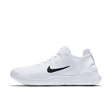 Imagem de NIKE Men's Free RN Flyknit 2018 Running Shoes (9.5, Black/White/Black)