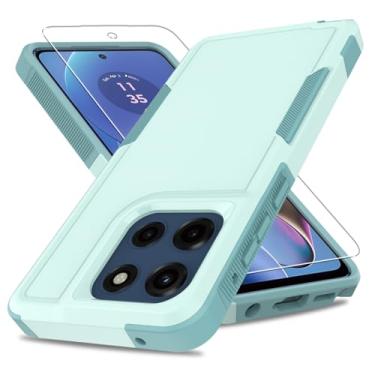 Imagem de Capa para Moto G Stylus 5G 2025, [teste de queda de grau militar] com protetor de tela, capa protetora de camada dupla para celular resistente à prova de choque para Motorola G Stylus 5G 2025 (verde)