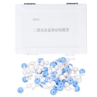 Imagem de Mavaol Modelo de estrutura molecular de dióxido de silicone, átomos destacáveis, distinção atômica clara, auxílio de ensino de química interativa para estudantes