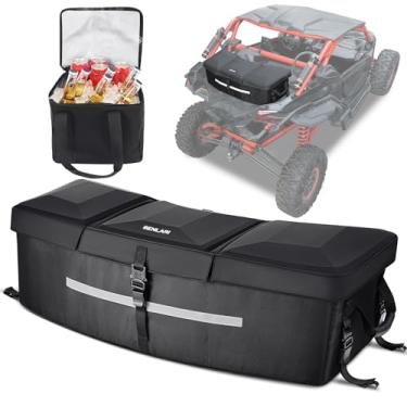 Imagem de Benlari Sacos de armazenamento quadriciclo 53L à prova d'água, caixa de armazenamento traseira X3, bolsa de carga ATV com cooler compatível com Can-Am Maverick X3 Sport Commander Outlander Renegade
