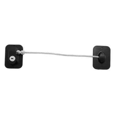 Imagem de EHJRE Flidge Lock Multi -Uso para Cabinete Cabinete Prova para Bebê para a Fridge Lavagem de lavar louça, Preto