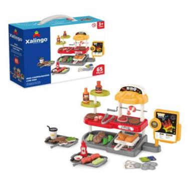 Imagem de Brinquedo Infantil Mini Churrasqueira com Som 61 Peças Xalingo - 11753