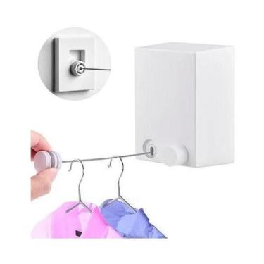 Imagem de Varal De Roupas Retrátil Automático Parede Muro Recolhível - DS