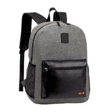 Imagem de Mochila de Costas Sport Masculino Juvenil Super Reforçada Escolar/Trab