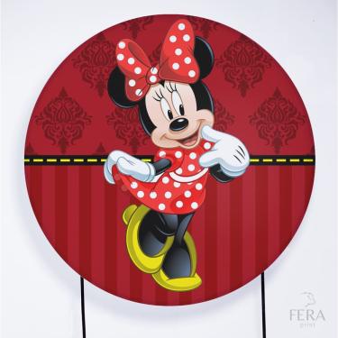 Imagem de Painel Decorativo para Festa 1,30x1,30 metros Vesti Fácil com Elástico Minnie - Fera Print