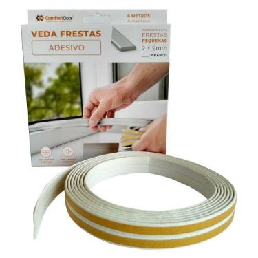 Imagem de Veda Frestas Janela Porta 2mm Comfort Door - 6 Metros, Branco