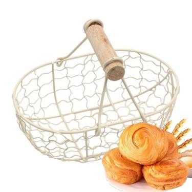 Imagem de Cesta de de Galinha, Cesta de frutas, Cesta de armazenamento de piquenique com design de fazenda, alça confortável, conter 12 para cozinha, sala de jantar, sala de estar