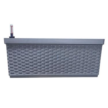 Imagem de Vaso Jardineira Autoirrigável RATTAN (50x18) Grafite OKLA