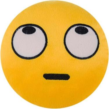 Imagem de Almofada Emoji Pelúcia 45cm olhando pra cima - Vitor Bordados
