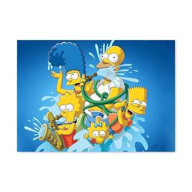 Imagem de Placa Decorativa Os Simpsons Encarte da Fox 30x42cm