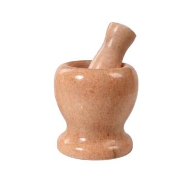 Imagem de Tigela Moedora Pedra de almofariz Triturador de alhoFrasco de almofarizTigela de almofarizPilão e pilãoTigela de misturaPrensa de alho e pimenta Moedor Triturador