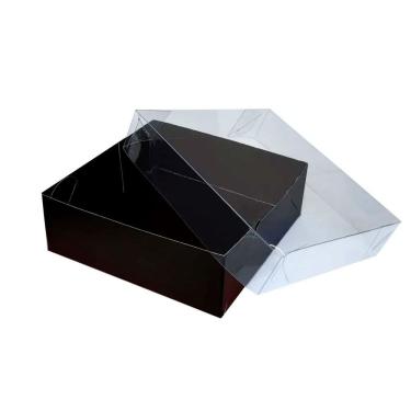 Imagem de Caixa Marrom com Tampa Acetato 9 Doces com 10 Unidades - Plac