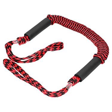 Imagem de Corda Elástica Em Barco de PVC Com Alta Estabilidade de Resistência e Tubo Flutuabilidade Espuma para Material Polietileno Ancoragem Marítimo, para a Corda Quai (Vermelho e preto ondulado)