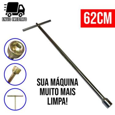 Imagem de Chave T 10mm para Maquina de Lavar Longa 62cm Agitador Brastemp Electr