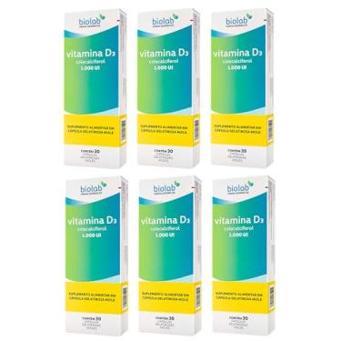 Imagem de Kit 6 Vitamina D3 1000UI 30 Cápsulas