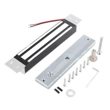 Imagem de Trava magnética elétrica DC12V 280KG Holding Force Electroomagnet Lock Secure NC Modo para porta de madeira porta de porta de vidro por porta de metal à prova de incêndio