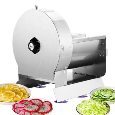 Imagem de Fatiador Legumes Frutas Vegetais Elétrico Ajustável Aço Inox - Redsupr