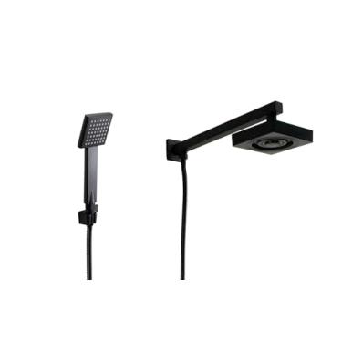 Imagem de Ducha ABS Autolimpante Black com Mangueira 180 cm e Ducha de Mão