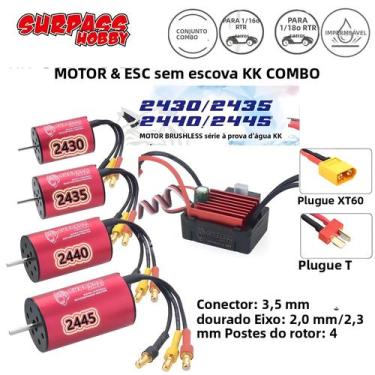 Imagem de Combo ESC De Motor Sem Escova De Alta Potência Para Traxxas HSP Wltoys