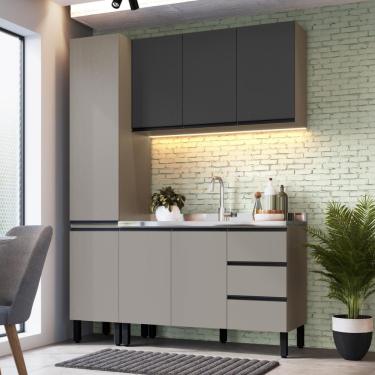 Imagem de Conjunto Bambu Fumê-grafite