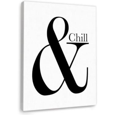 Imagem de YEOION Chill Arte de parede para decoração de parede de escritório, citações positivas, decoração de parede para sala de aula e escola