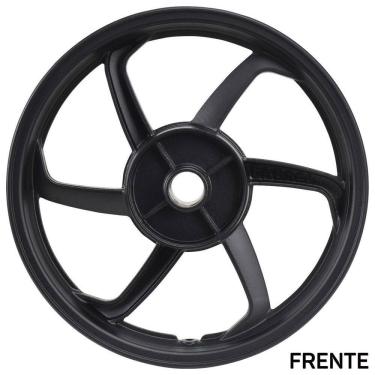 Imagem de Roda Traseira Biz 125 Preta Freio Tambor Fabreck