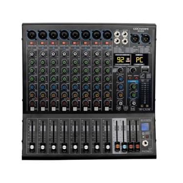 Imagem de Mesa de Som Gochanmi NX800 Mixer DJ 8Canais USB com 48V DSP Gravação e Playback 99 DSP 110v/220v
