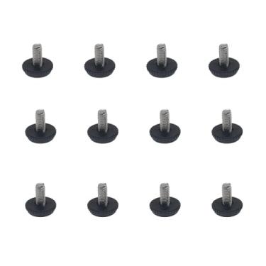 Imagem de FDXGYH 12 Peças Pés Niveladores De Móveis 5/16-18 Parafusos Rosqueados Aço Inoxidável Mesa Cadeira Deslizante Ajustável