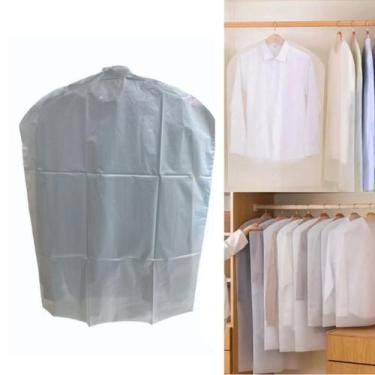 Imagem de Kit 5 Capas Protetoras Roupa Transparente S/ Zíper 60x120cm - Zein
