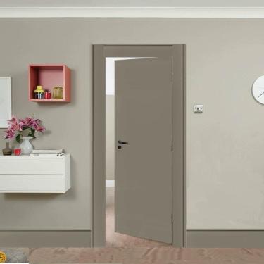 Imagem de Rodapé de MDF Frisado de 10cm x 2,40m Rende 2,4 Metros Moldufama 1002 Cinza Titanium