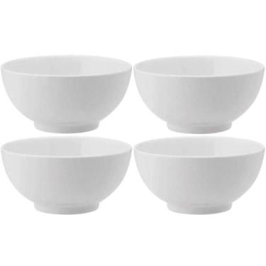Imagem de Kit 4 Bowls de Melamina Branca 10,3x5,2cm Serata 200ml Haus Concept Cu