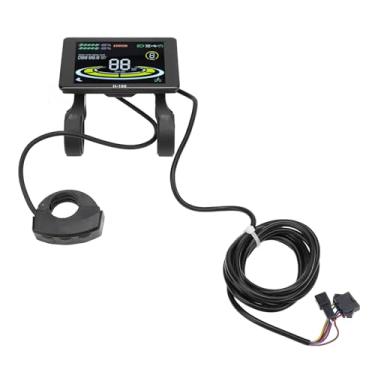 Imagem de Bicicleta elétrica LCD Display Medidor impermeável Color Screen Mountain Bike Monitor com conector SM Compatível 24V 36V 48V 60V 72V Tensão para bicicleta elétrica Acessórios de