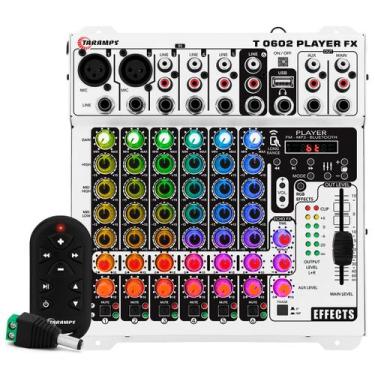 Imagem de Mesa De Som Taramps T0602 Player Fx Multicolor 6 Canais Com Led RGB Bl