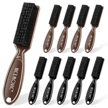 Imagem de NICEMOVIC 10 peças de escova de limpeza de barbeiro, acessórios de barbeiro, acessórios de limpeza, conjunto de miniescovas de limpeza de lâminas, conjunto a granel, espanador, manicure de nylon,