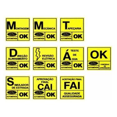 Imagem de Selos Qualidade Ford - Adesivo Para-Brisa Escort Xr3, Gl - Spts