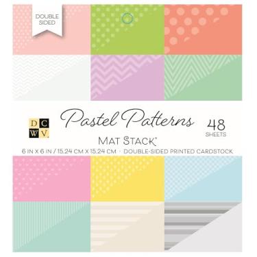 Imagem de DCWV Cartolina estampada dupla face 15 x 15 cm