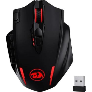 Imagem de Mouse Gaming Redragon Impact Elite M913 RGB Sem Fio USB Preto
