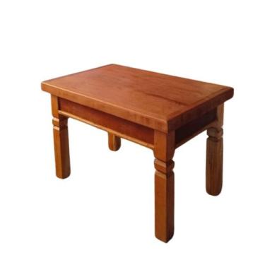 Imagem de Mesinha De Centro Lateral Sala Auxiliar Madeira Demolição - Móveis e A