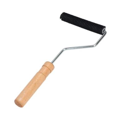 Imagem de Fenteer Rolo de fibra de vidro, rolo de bolhas antiderrapante, ergonômico, manual, portátil, ferramenta de remo de bolhas para banheira externa e interna, Cabeça 28x150mm