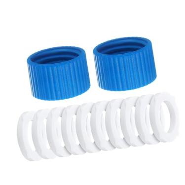 Imagem de YWJLQH Kit de acoplamento para filtro de água para garrafas padrão de 28 mm, fácil instalação com junta de substituição para acampamentos, caminhadas de, com 10 Arruelas
