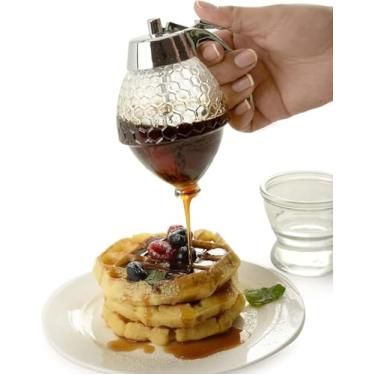 Imagem de Meleira Pote de Mel 240ML Transparente - Dispenser Pote Para Mel