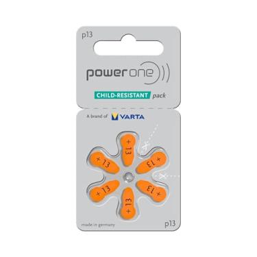 Imagem de Pilha Auditiva 13 Power One Bateria Pr48 6 unidades