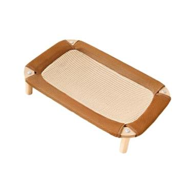 Imagem de Bothyi Arranhador de sisal para gatos, cama de madeira para arranhar, para gatos de interior, espaçoso, resistente ao desgaste, poste de arranhar, Retângulo