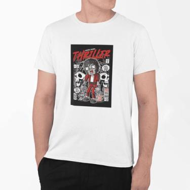 Imagem de Camiseta Poster Pop Style Inspiração MICHAEL JACKSON Estampa DTF 100% 
