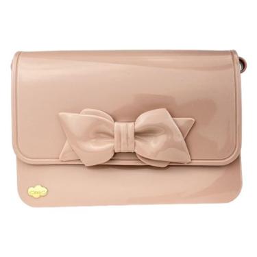 Imagem de Bolsa Infantil Charmosinha Chic Glitter Com Alça Regulavel, Nude, Pequ